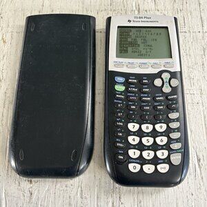 Texas Instruments TI-84 Plus Graphing Calculator with Cover Black Tested